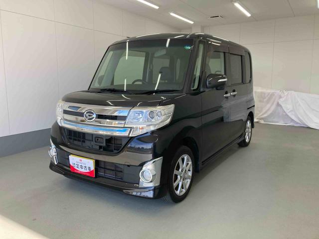 タントカスタムＸ　トップエディションＳＡ衝突被害軽減ブレーキ　横滑り防止装置　アイドリングストップ　ステアリングスイッチ　オートライト　キーフリーシステム　オートエアコン　社外ナビ　バックカメラ　ＥＴＣ　マット　バイザー（岐阜県）の中古車