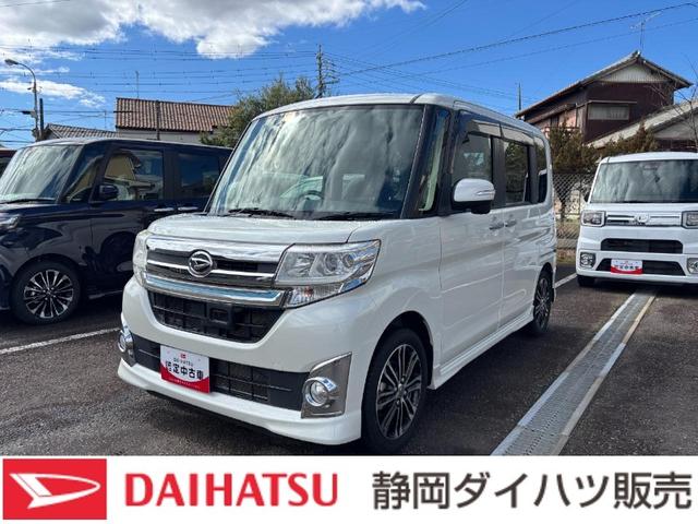 タントカスタムＲＳ　ＳＡ１５インチアルミホイール　大型エアロバンパー　ＬＥＤヘッドランプ　オート格納式カラードドアミラー　本革巻ステアリングホイール　両側パワースライドドア（静岡県）の中古車