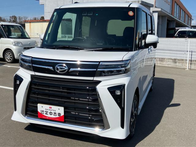 タントカスタムＸリミテッド　届出済未使用車２ＷＤ　ＣＶＴ　６６０ｃｃ　両側電動スライドドア　クルーズコントロール　衝突被害軽減ブレーキ　横滑り防止装置　ＡＢＳ　サイドエアバッグ　アイドリングストップ　プッシュボタンスタート　届出済未使用車（福島県）の中古車