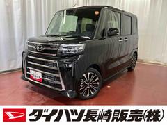 タント 中古車 カスタムＲＳリミテッド届出済未使用車　ターボ　禁煙車　９インチディスプレイオーディオ　バックカメラ　ＥＴＣ　衝突被害軽減システム　車線逸脱防止　シートヒーター　両側電動スライドドア　アダプティブクルーズコントロール