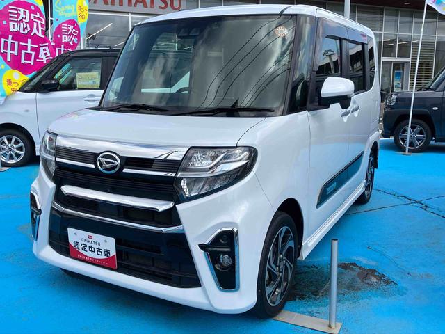 タントカスタムＲＳスタイルセレクション　ターボ　車検整備付４ＷＤ　ＣＶＴ　６６０ｃｃ　　両側電動スライドドア　９インチナビ　ドライブレコーダー　ビルトインＥＴＣ車載器　衝突被害軽減ブレーキ　横滑り防止装置　ＡＢＳ　サイドエアバッグ　車検整備付　ワンオーナー車（福島県）の中古車
