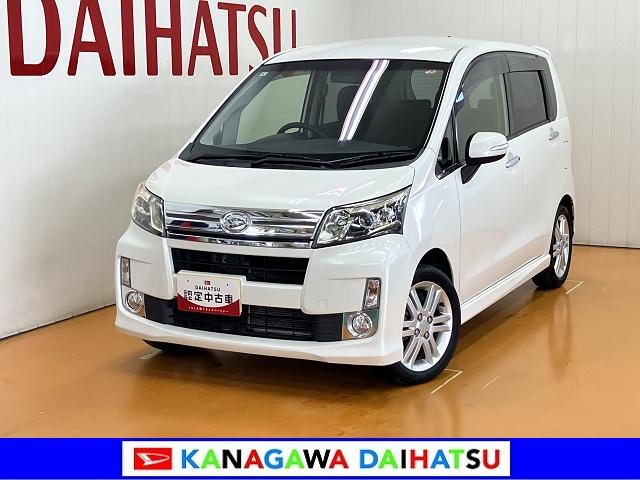 ムーヴカスタム　ＲＳＭＯＭＯ製ステアリングホイール　オートエアコン　ナビ　Ｐスタート　エコアイドル　電動格納ミラー　パワーウインドウ　キーフリー（神奈川県）の中古車