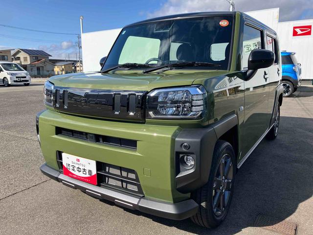 タフトＧターボ　ダーククロムベンチャー４ＷＤ　ＣＶＴ　６６０ｃｃ　クルーズコントロール　スカイフィールトップ　衝突被害軽減ブレーキ　横滑り防止装置　ＡＢＳ　アイドリングストップ　プッシュボタンスタート　前席シートヒーター（福島県）の中古車
