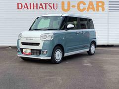 ムーヴキャンバスストライプスＧインパネシフト　プッシュスタートスイッチ　電子カードキー　電動パーキングブレーキ　衝突被害軽減　車線逸脱　オートハイビーム　ＡＢＳ