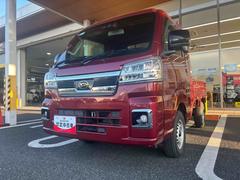 ハイゼットトラックジャンボエクストラフロアＣＶＴ車　４ＷＤ車　プッシュスタートスイッチ　電子カードキー　前後誤発進抑制　車線逸脱　オートハイビーム　ＡＢＳ　フォグランプ
