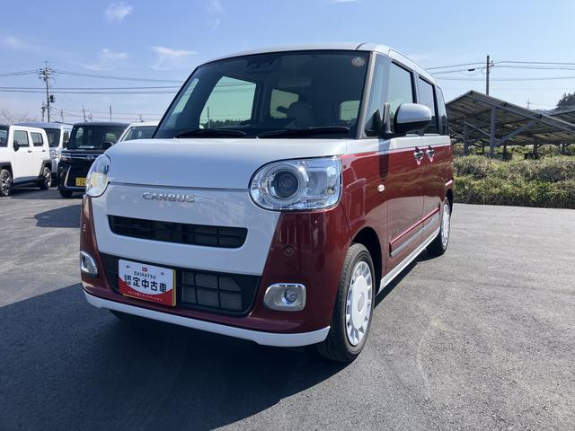 ムーヴキャンバスストライプスＧキーフリー　スマ−トキ−　運転席エアバック　ＡＢＳ（山口県）の中古車