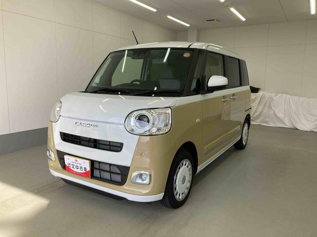 ムーヴキャンバスストライプスＧ衝突被害軽減ブレーキ　横滑り防止装置　オートハイビーム　アイドリングストップ　ステアリングスイッチ　オートライト　キーフリーシステム　オートエアコン　パノラマカメラ（岐阜県）の中古車