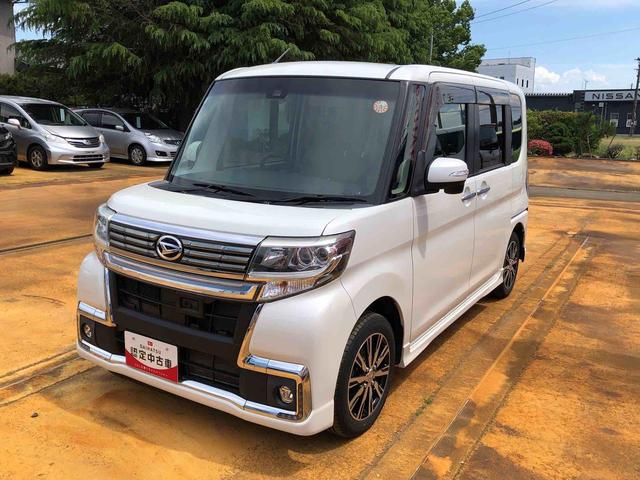 タントカスタムＸトップエディションＳＡII　４ＷＤ　７６６００ｋｍ４ＷＤ　スマートアシスト　１４インチアルミホイール　ナビ　バックモニター　ステアリングスイッチ　プッシュボタンスタート　オートエアコン（山形県）の中古車