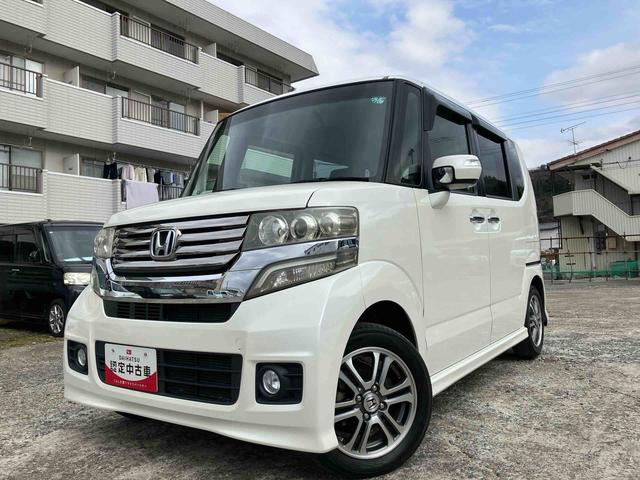 Ｎ−ＢＯＸカスタムＧ２ＷＤ　ＣＶＴ　両側スライドドア　ナビ付き　バックカメラ　フォグランプ　プッシュボタンスタート　ベンチシート　電動ドアミラー　運転席・助手席ＳＲＳエアバッグ（福島県）の中古車