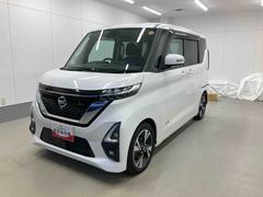 ルークス 中古車 ハイウェイスター　Ｇターボ衝突被害軽減ブレーキ　横滑り防止装置　アイドリングストップ　ステアリングスイッチ　オートライト　キーフリー　オートエアコン　社外ナビ　ドラレコ　パノラマカメラ　ＥＴＣ　マット　バイザー
