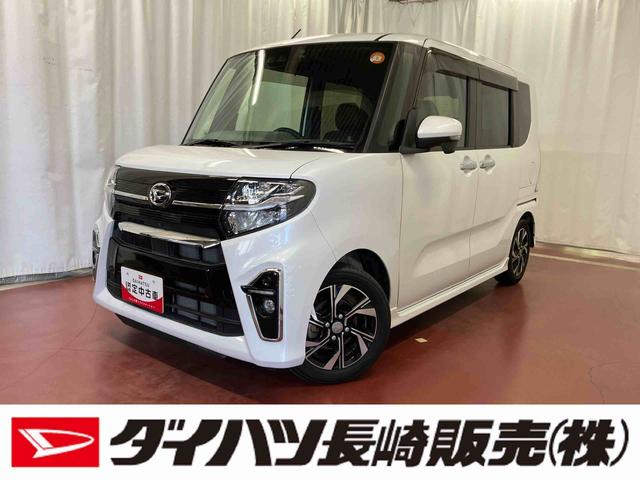 タントカスタムＸセレクション下取車　９インチナビ　パノラマモニター　ＥＴＣ　前後ドライブレコーダー　衝突被害軽減システム　シートヒーター　両側電動スライドドア　Ｂｌｕｅｔｏｏｔｈ　ＵＳＢ入力端子　ＴＶ　ＬＥＤヘッドランプ（長崎県）の中古車