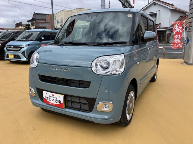 ムーヴキャンバスセオリーGLEDライト シートヒータ 電格ミラー スマートキー エアバック キーフリー ABS(山口県)の中古車