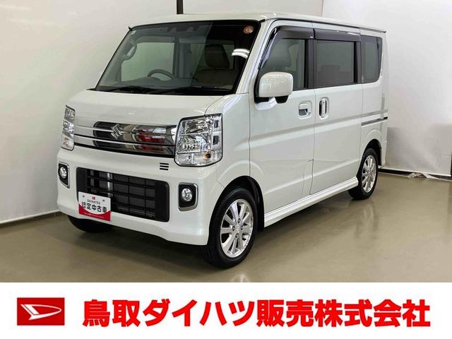 エブリイワゴンPZターボDVDチューナー付き バックカメラ付き ETC付き キーフリーシステム オートライト オートエアコン シートヒーター コーナーセンサー ステアリングスイッチ フォグランプ(鳥取県)の中古車