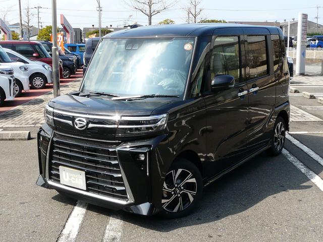 タントカスタムXアルミホイール セキュリティアラーム スモークガラス 両側パワースライドドア キーフリーシステム 走行距離13km(福岡県)の中古車