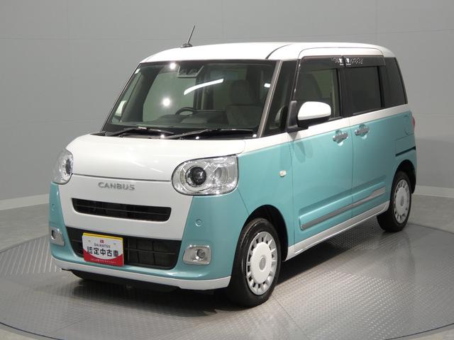 ムーヴキャンバスストライプスGターボ4WD 両側パワースライドドア ディスプレイオーディオ バックカメラ ETC LEDヘッドライト シートヒーター スマートアシスト コーナーセンサー(岩手県)の中古車