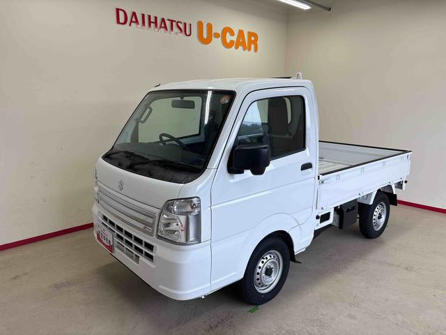 キャリイトラックＫＣエアコン・パワステ農繁仕様セーフティサポート非装着車パートタイム４ＷＤ　純正ラジオ　ハロゲンヘッドライト　マニュアルエアコン　コーナーセンサー　キーレスエントリー　オートライト　デフロック　荷台作業灯　パワーウィンドウ　運転席・助手席エアバック（秋田県）の中古車