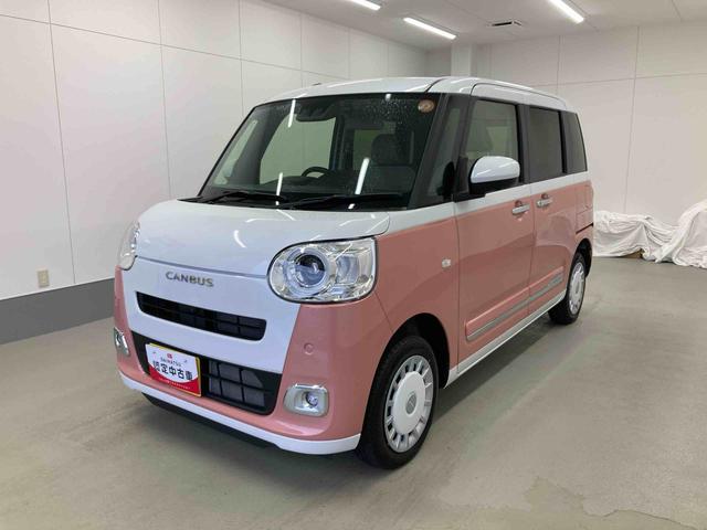 ムーヴキャンバスストライプスＧ衝突被害軽減ブレーキ　横滑り防止装置　４ＷＤ　オートハイビーム　アイドリングストップ　ステアリングスイッチ　オートライト　キーフリー　オートエアコン　ナビ　ドラレコ　パノラマカメラ　ＥＴＣ　マット（岐阜県）の中古車