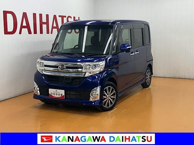 タントカスタムX トップエディションSAIIスマアシ ミラクルオープンドア 片側オートスライドドア ステアリングスイッチ USB接続端子 Pスタート エコアイドル ETC 電動格納ミラー キーフリー(神奈川県)の中古車