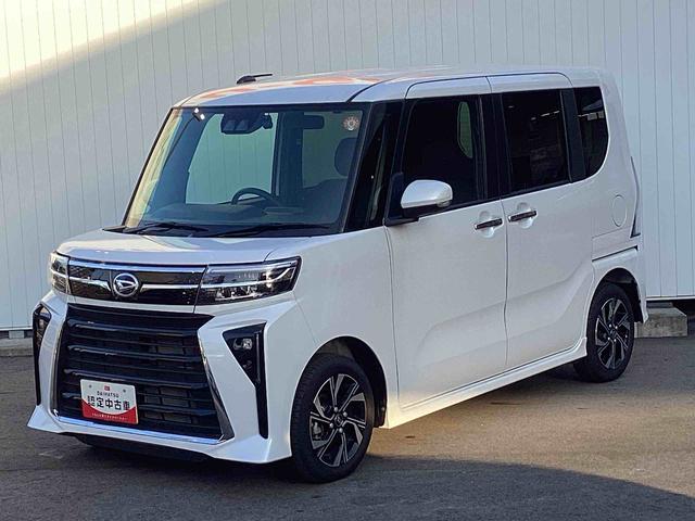 タントカスタムXインパネシフト プッシュスタートスイッチ 電子カードキー 電動パーキングブレーキ カーナビ リヤ両側パワースライドドア レーンキープアシスト オートマチックハイビーム ABS アルミホイール(鹿児島県)の中古車