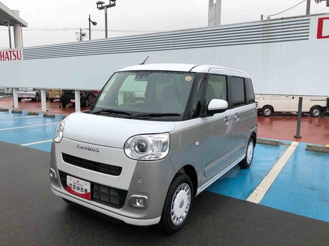 ムーヴキャンバスストライプスG 4WD 走行距離1737km4WD スマートアシスト キーフリーシステム コーナーセンサー フルホイールキャップ LEDヘッドランプ ステアリングスイッチ 電動パーキングブレーキ(山形県)の中古車