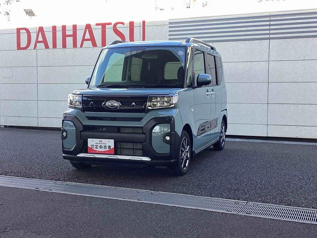 タントファンクロスインパネシフト　プッシュスタートスイッチ　電子カードキー　電動パーキングブレーキ　ディスプレイオーディオ　左右パワースライドドア　誤発進抑制機能　レーンキープアシスト　ＡＢＳ　アルミホイール（鹿児島県）の中古車