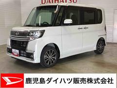 タントカスタムＸ　トップエディションＳＡＩＩインパネシフト　プッシュスタートスイッチ　電子カードキー　カーナビ　バックモニター　両側スライド片側電動ドア　車線逸脱警報装置　アルミホイール　ＡＢＳ