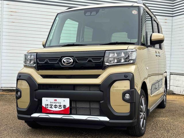 タントファンクロスインパネシフト　プッシュスタートスイッチ　電子カードキー　電動パーキングブレーキ　カーナビ　バックモニター　誤発進抑制機能　左右パワースライドドア　レーンキープアシスト　アルミホイール　ＡＢＳ（鹿児島県）の中古車