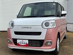 ムーヴキャンバスストライプスＧインパネシフト　プッシュスタートスイッチ　電子カードキー　電動パーキングブレーキ　カーナビ　両側電動スライドドア　衝突被害軽減　車線逸脱　オートハイビーム　ＡＢＳ