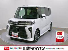 タントカスタムＲＳ　純正ナビ　前後ドラレコスマートアシスト・ＬＥＤヘッドライト・１５インチアルミホイール・両側パワースライドドア・ＵＳＢソケット・運転席助手席シートヒーター・レザー調Ｘフルファブリックシート・本革巻ステアリングホイール