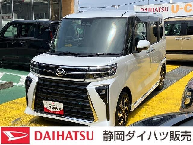 タントカスタムＸ１４インチアルミホイール　大型エアロバンパー　フルＬＥＤヘッドランプ　オート格納式カラードドアミラー　両側パワースライドドア　キーフリーシステム　プッシュボタンスタート（静岡県）の中古車