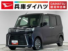 タントカスタムＲＳ　ターボ　９インチディスプレイオーディオ　ＵＳＢ１年保証　９インチディスプレイオーディオ　バックカメラ　両側電動スライドドア　前後コーナーセンサー　前席シートヒーター　ＵＳＢ　Ｂｌｕｅｔｏｏｔｈ　オートハイビーム　１５インチ純正アルミホイール