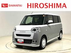 ムーヴキャンバスストライプスＧ　バックモニター対応カメラ　シートヒーターＬＥＤオートライト・フォグランプ　電動パーキングブレーキ　プッシュボタンスタート　セキュリティアラーム　バックカメラ　両側パワースライドドアウエルカムオープン機能　オート電動格納式ドアミラー