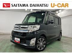 タントカスタムＲＳ　トップエディションＳＡ　走行９５３８４キロ一年保証・走行距離無制限走行９５３８４キロ　フルセグナビ　ブルートゥース　バックカメラ　後席モニター　ＥＴＣ　ＬＥＤヘッドライト　オートライト　両側電動スライドドア
