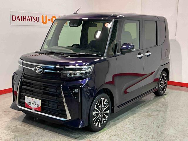 タントカスタムＲＳキーフリーシステム　ＬＥＤヘッドライト　ＬＥＤフォグランプ　両側電動スライドドア　スマートアシスト　コーナーセンサー　純正アルミホイール　オートライト　運転席助手席シートヒーター（栃木県）の中古車