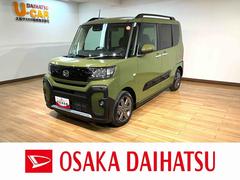 タント 中古車 ファンクロスターボリミテッド　Ｒ７年式／ナビ／ＡＣＣバックモニター対応カメラ　運転席・助手席シートヒーター　純正アルミホイール　ターボ　両側パワースライドドア　電動パーキングブレーキ　オートブレーキホールド　ワンオーナー　スマートキー　スマアシ