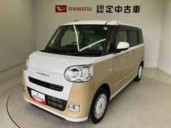 ムーヴキャンバスストライプスＧスマートアシスト搭載　バックカメラ付き　後席両側電動スライドドア　オートエアコン　オートライト　キーフリー　アイドリングストップ　ＡＢＳ　電動ドアミラー