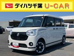 ムーヴキャンバス 中古車 ＧブラックアクセントＶＳ　ＳＡＩＩＩナビ／ＴＶ／ＤＶＤ／ＢＴ／ＵＳＢ　全周囲カメラ　前後ドラレコ　運転席シートヒーター　ＬＥＤヘッドライト　オートライト　スマアシ　置き楽ＢＯＸ　フロントガラスデアイサー　両側電動スライドドア　キーフリー