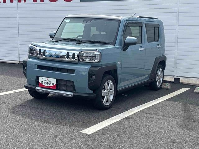 タフトＧ　クロムベンチャーインパネシフト　プッシュスタートスイッチ　電子カードキー　カーナビ　車線逸脱警報装置　ＡＴハイビーム　追突防止装置　アルミホイール　ＡＢＳ　ガラスルーフ（鹿児島県）の中古車