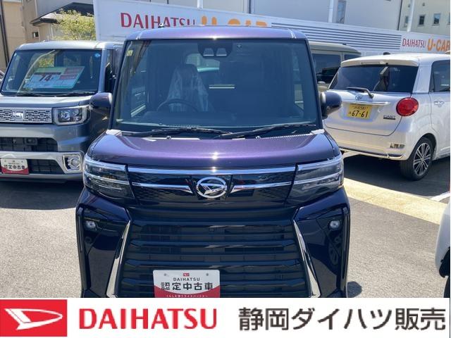 タントカスタムX14インチアルミホイール 大型エアロバンパー フルLEDヘッドランプ オート格納式カラードドアミラー 両側パワースライドドア キーフリーシステム プッシュボタンスタート(静岡県)の中古車