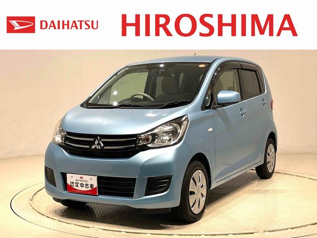 ｅＫワゴンＭ　ｅ−アシスト　ナビ　バックモニター　運転席シートヒーターナビ　バックモニター　運転席シートヒーター　フルホイールキャップ　キーレスエントリー　オートエアコン　アイドリングストップ　ハロゲンヘッドライト（広島県）の中古車