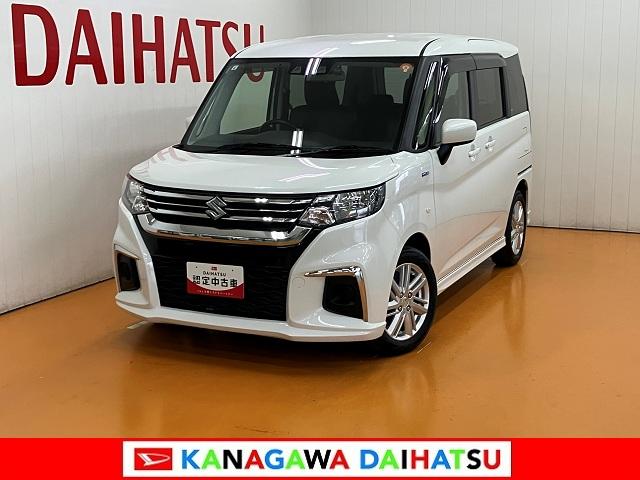 ソリオハイブリッドＭＸ衝突被害軽減ブレーキシステム　ハイブリッド車片側オートスライドドア　ドラレコ　Ｂカメラ　ステアリングスイッチ　クルーズコントロール　ＵＳＢ接続端子　シートヒーター　ＥＴＣ　コーナーセンサー　キーフリー（神奈川県）の中古車