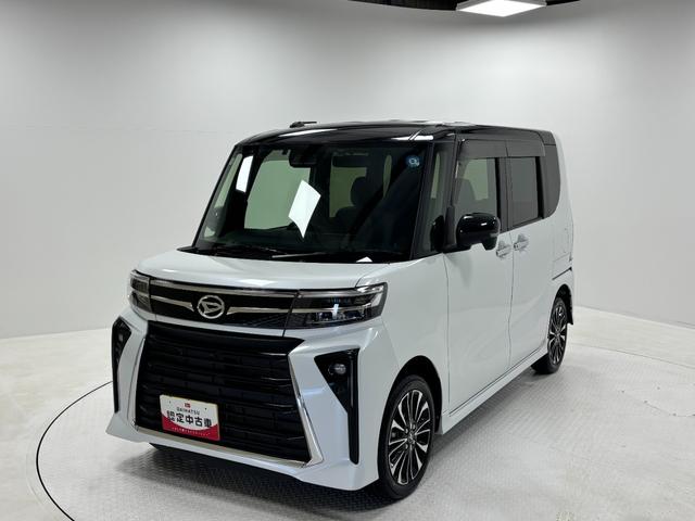 タントカスタムＲＳターボ　ＥＴＣ　純正ナビ　パノラマモニター　Ｂｌｕｅｔｏｏｔｈ　ハンズフリー　フルセグ　ＵＳＢソケット　両側電動スライドドア　ミラクルオープンドア　両側シートヒーター　格納式テーブル　ＬＥＤ　スマアシ（長野県）の中古車