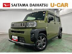 タフト 中古車 Ｇターボ　ダーククロムベンチャー　走行４９８５キロ／９型ナビ１年保証距離無制限　走行距離４９８５キロ　純正フルセグナビ　パノラマモニター　ドラレコ　純正マット　サイドエアバッグ　ＬＥＤヘッドランプ　アイドリングストップ　シートヒーター　オート格納式ドアミラー