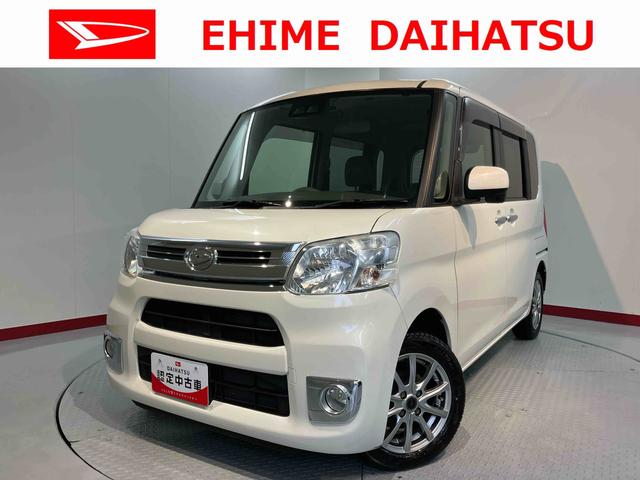 タントＸターボ　ＳＡIII純正ナビ　バックモニター　フルセグＴＶ　ＣＤ　ＤＶＤ　ＵＳＢ　Ｂｌｕｅｔｏｏｔｈ　ドラレコ　ＥＴＣ　両側電動スライドドア　運転席シートヒーター　オートライト　ＬＥＤヘッドライト　アイドリングストップ（愛媛県）の中古車