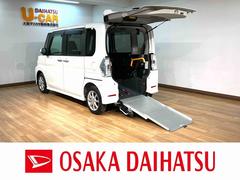 タント 中古車 スローパーカスタムＸ　ＳＡＩＩＩ　リヤシ−ト付　純正ナビ福祉車両・純正ナビゲーション・バックカメラ・ナビ連動フロントドライブレコーダー・両側電動スライドドア・運転席シートヒーター・エンジンプッシュスタート・衝突回避支援ブレーキ・誤発進抑制機能