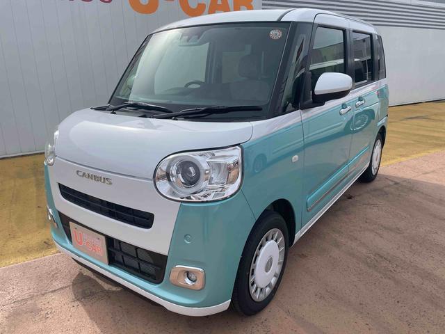 ムーヴキャンバスストライプスＧターボ／両側電王スライドドア／キーフリーワンオーナー　禁煙車　両側電動スライドドア　運転席助手席シートヒーター　ＬＥＤヘッドライト　ＬＥＤフォグランプ　衝突回避支援ブレーキ機能　誤発進抑制制御機能　アイドリングストップ　コーナーセンサー（埼玉県）の中古車
