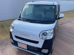 ムーヴキャンバス 中古車 ストライプスＧ／両側電動スライドドア／ＬＥＤヘッドライトワンオーナー　禁煙車　両側電動スライドドア　運転席助手席シートヒーター　ＬＥＤヘッドライト　ＬＥＤフォグランプ　衝突回避支援ブレーキ機能　誤発進抑制制御機能　アイドリングストップ　コーナーセンサー