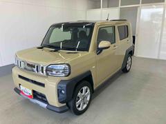 タフト 中古車 Ｇターボ　クロムベンチャー衝突被害軽減ブレーキ　横滑り防止装置　オートマチックハイビーム　アイドリングストップ　ステアリングスイッチ　オートライト　キーフリーシステム　オートエアコン　ナビ　バックカメラ　純正アルミホイール