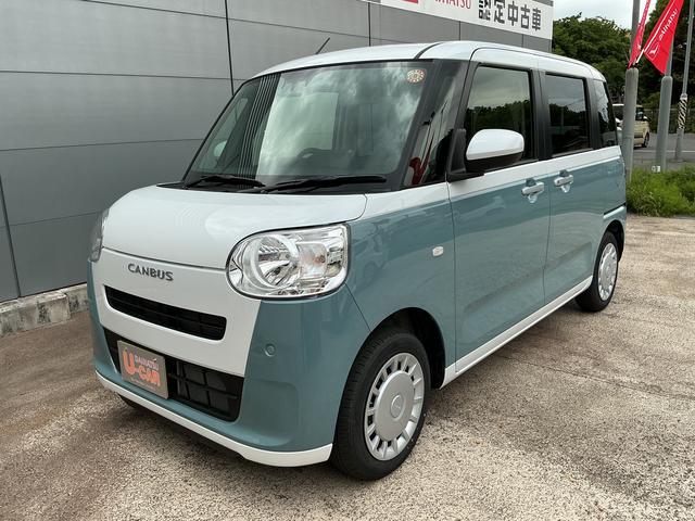 ムーヴキャンバスストライプスＸ　／走行２６２５キロ／両側電動スライドドア一年保証　走行距離無制限　距離２６２５キロ　クリアランスソナー　両側電動スライドドア（埼玉県）の中古車