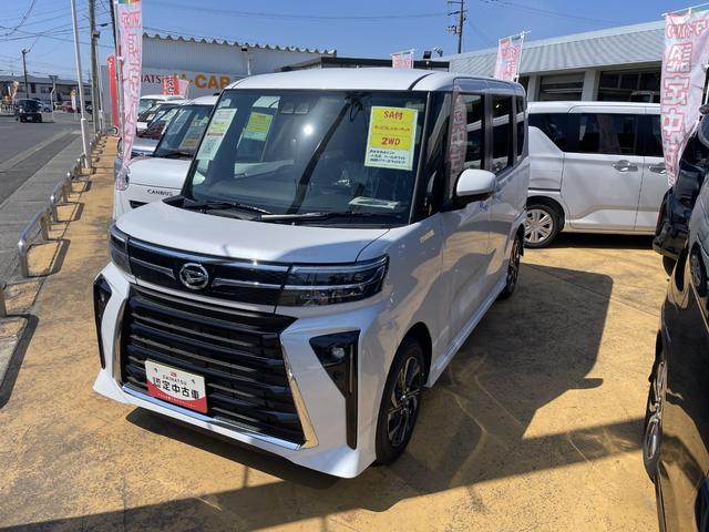 タントカスタムＸプリクラッシュセーフティ　１オーナ　電格ミラー　テレビ　禁煙　レーンキープアシスト　ＬＥＤヘッドライト　キ−フリ−　スマートキー　オートＬＥＤ　衝突安全ボディ　イモビライザー　オートライト　点検記録簿（宮城県）の中古車